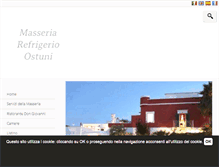 Tablet Screenshot of masseriarefrigerio.it
